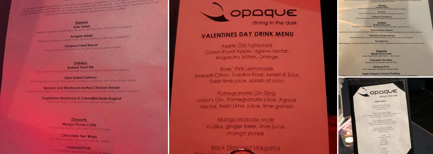 Opaque Menu