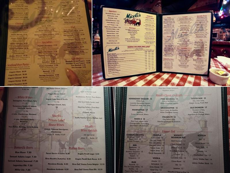 Miceli's Menu