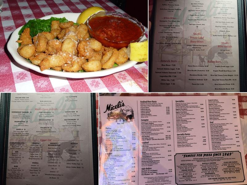 Miceli's Menu