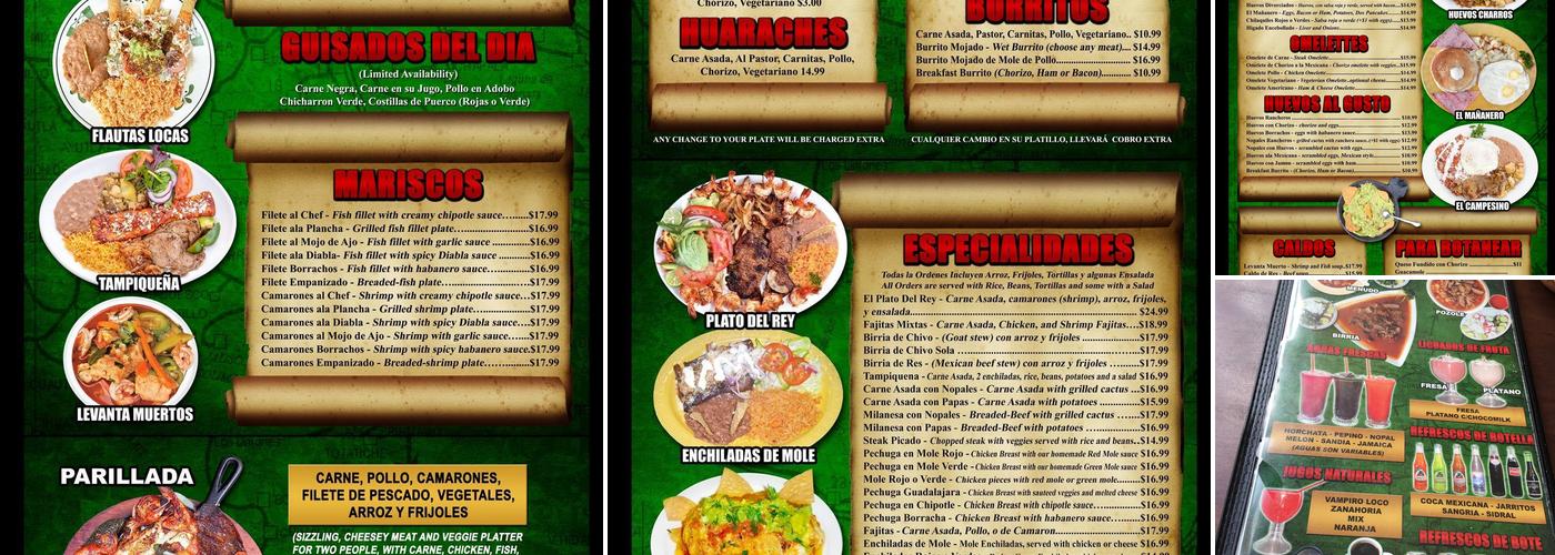 El Huarachito Menu
