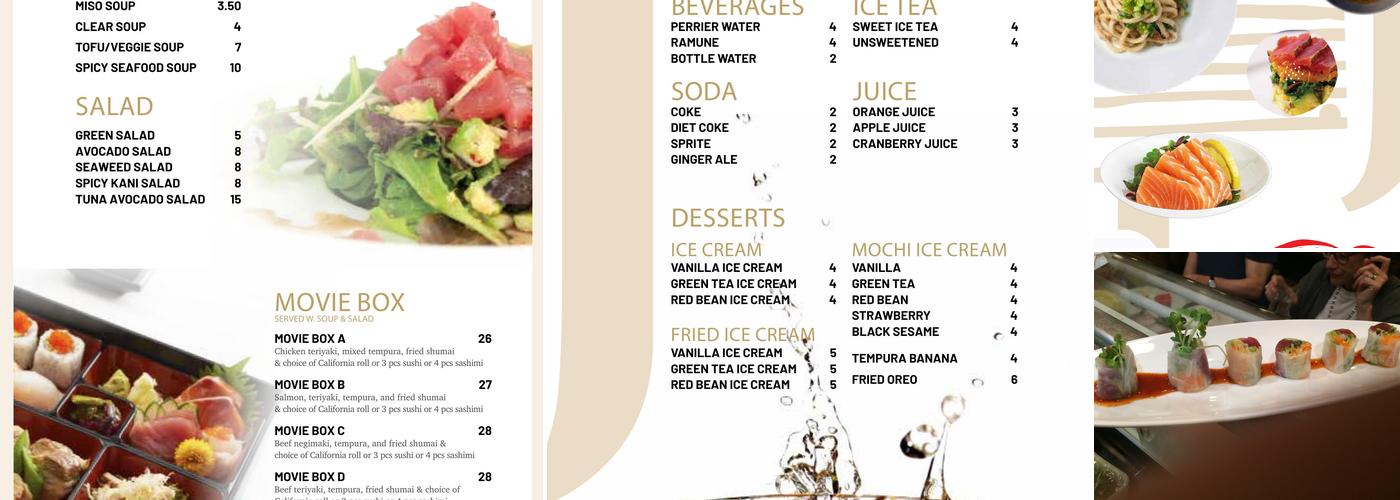 Toro Sushi Menu