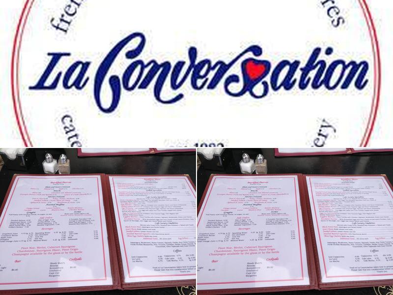 La Conversation Bakery Menu