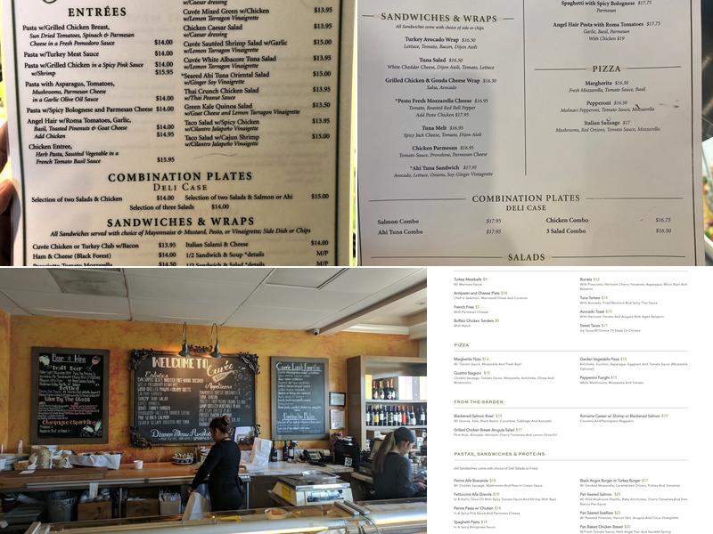 Cuvee Menu