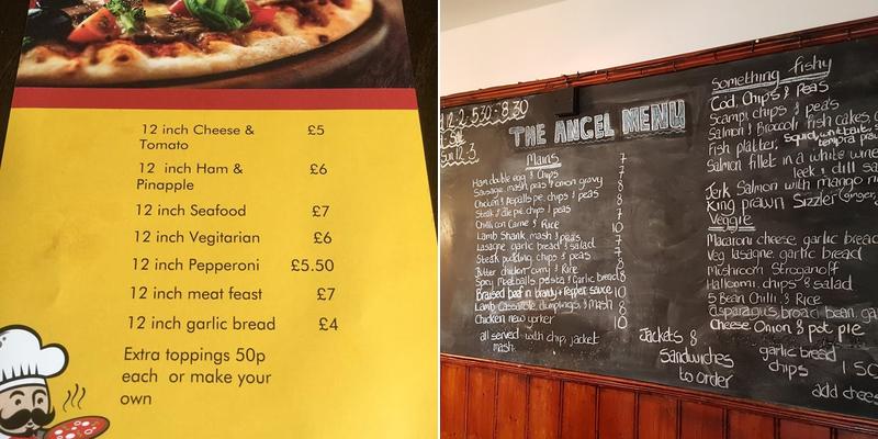 Angel Inn Menu