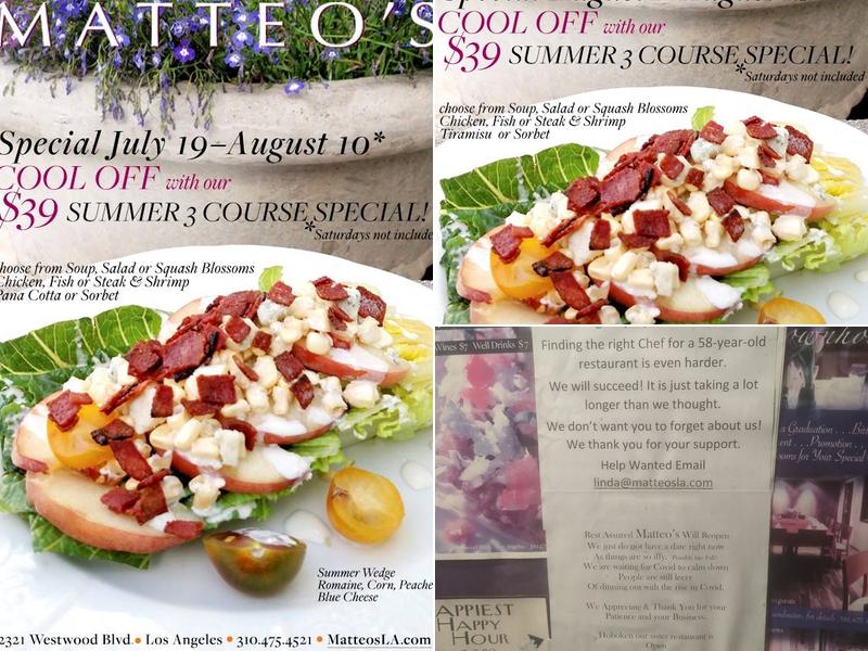 Matteo's Menu