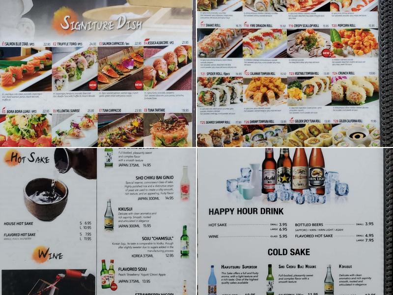 AMI Japanese Restaurant Menu