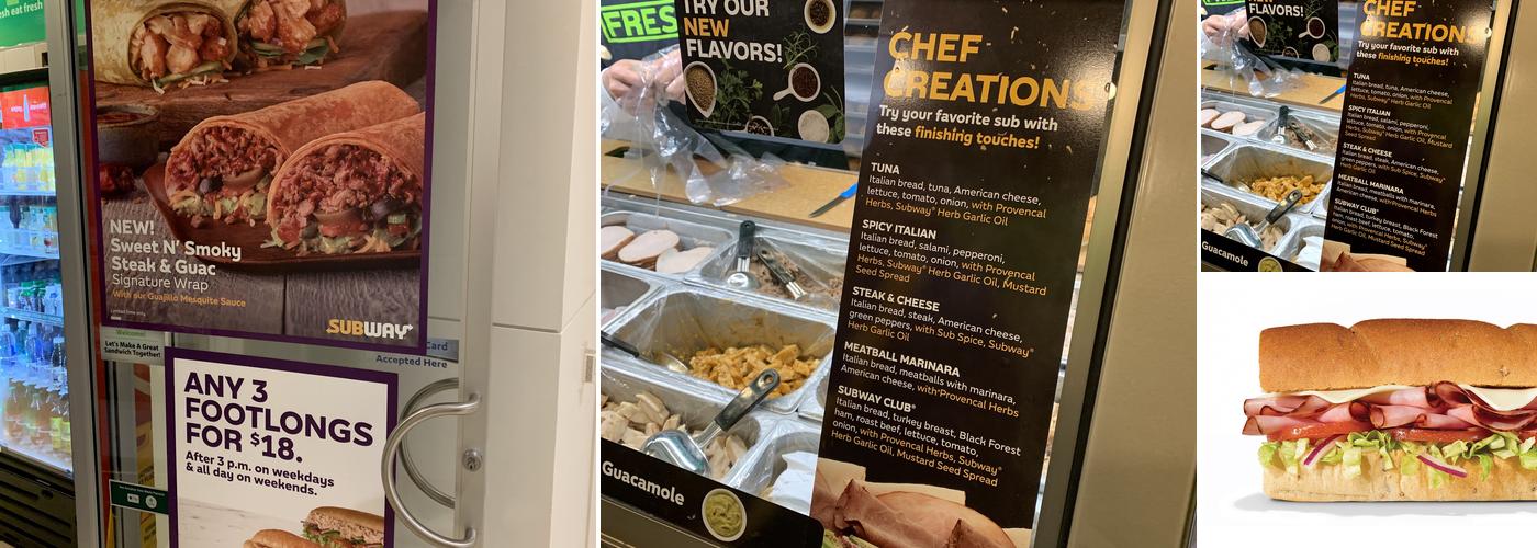 Subway Menu