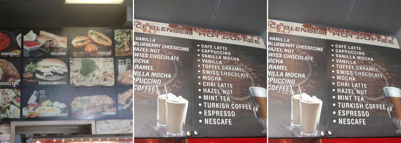 Pacific Kosher Restaurant Menu