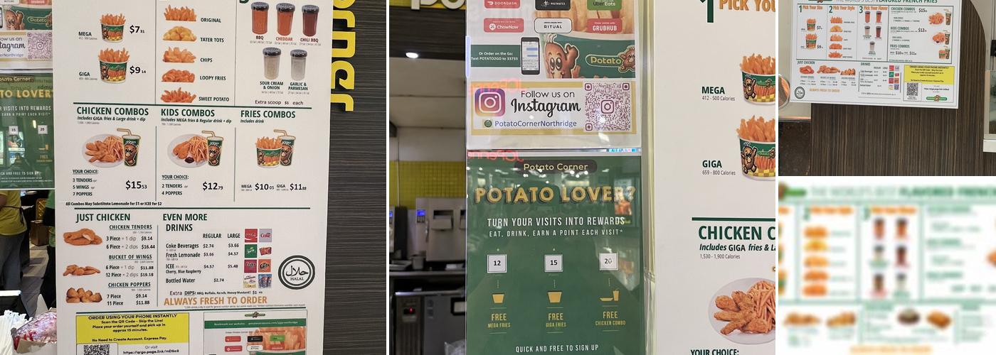 Potato Corner - Northridge Menu