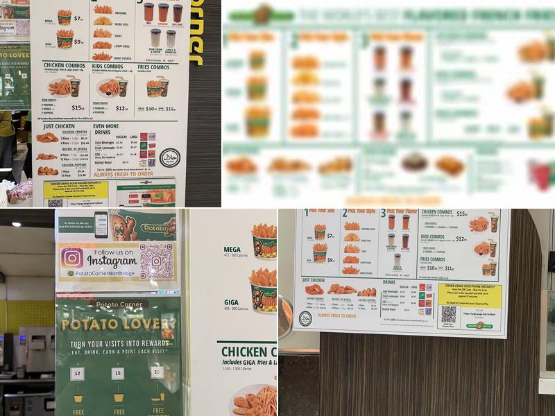 Potato Corner - Northridge Menu