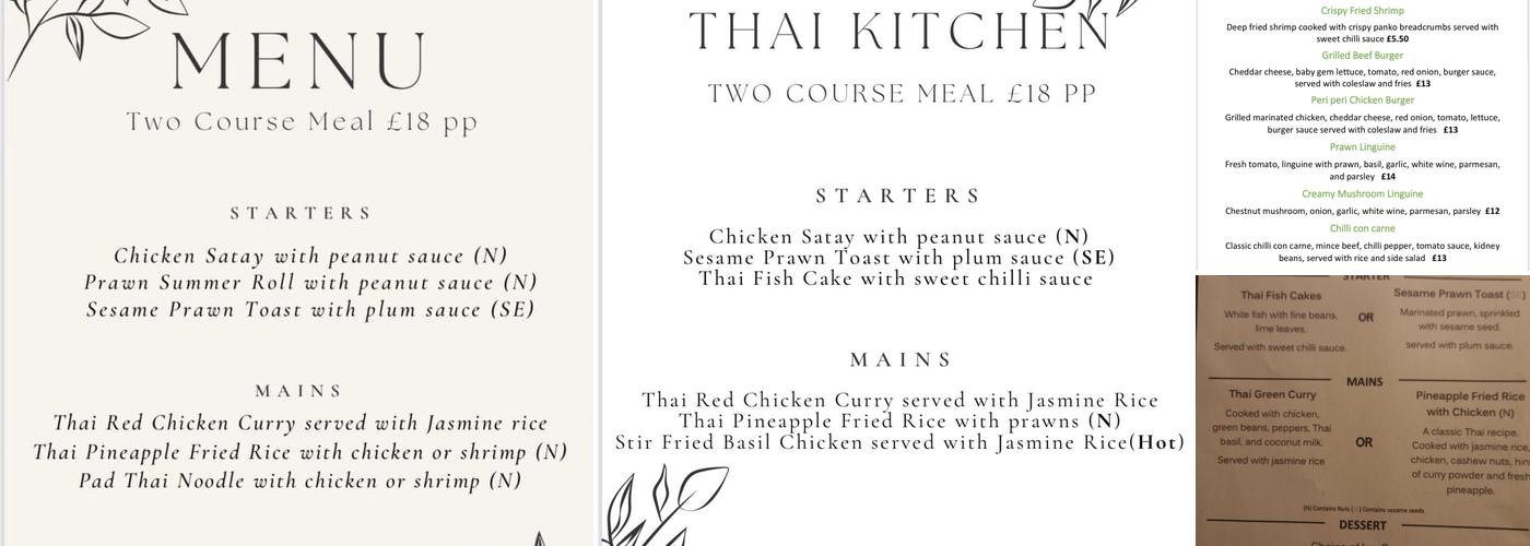 Jolly Farmers North Creake Menu