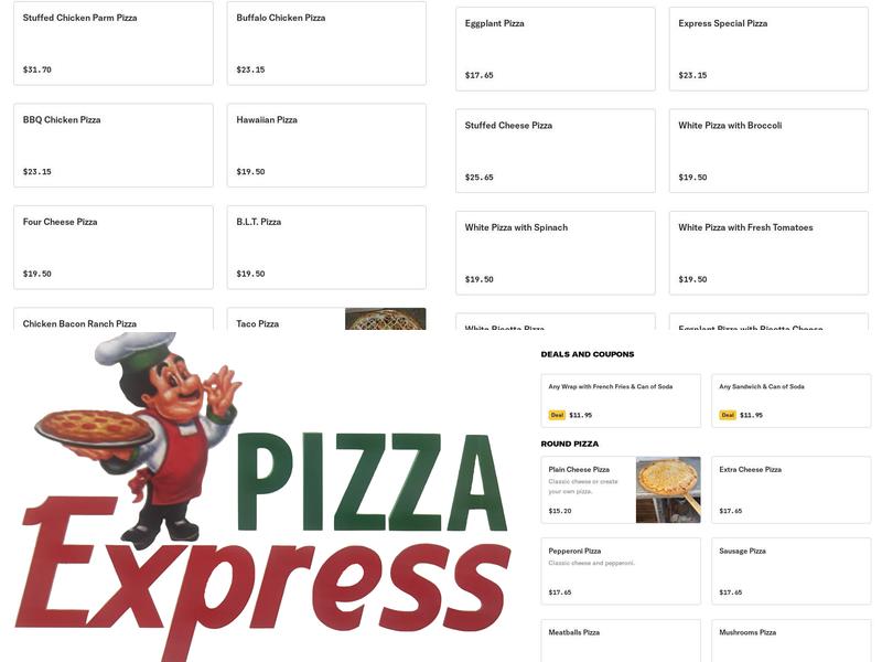 Pizza Express Menu