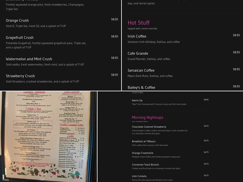 The Bayside Skillet Menu