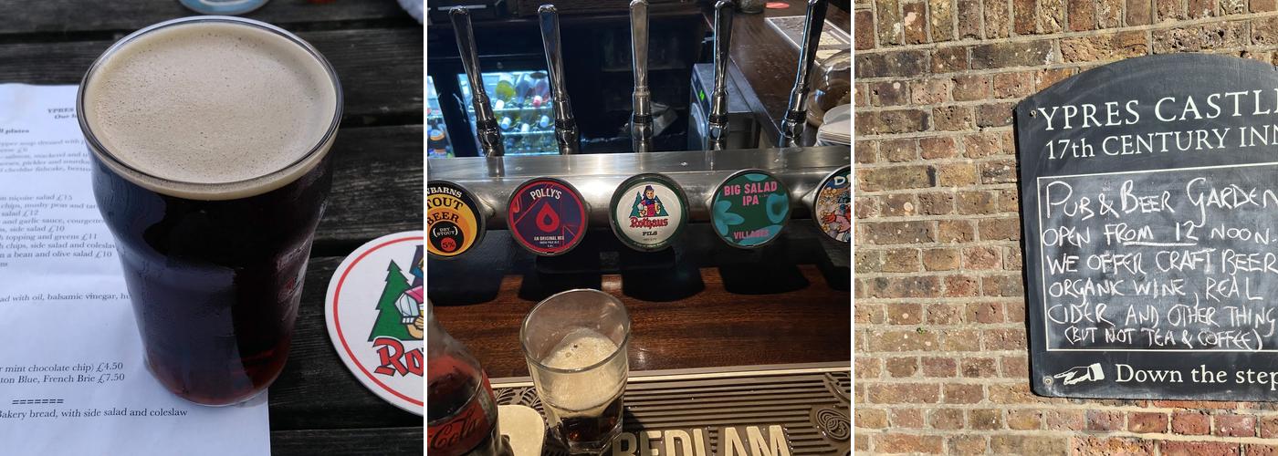 The Ypres Castle Inn Menu