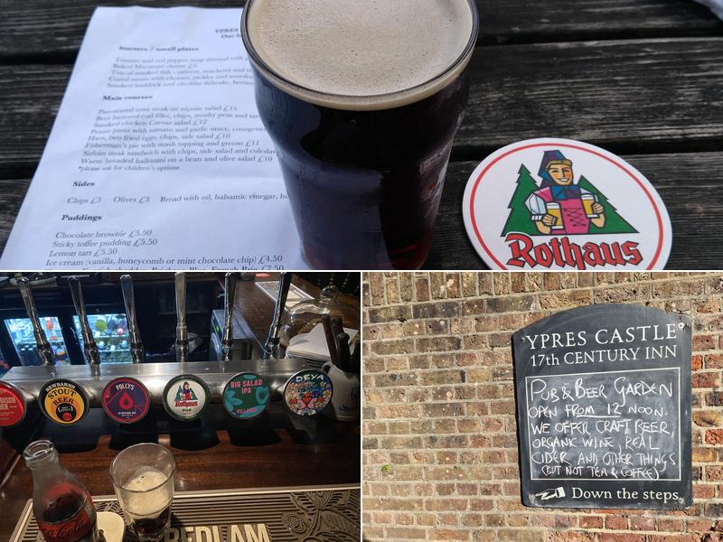 The Ypres Castle Inn Menu