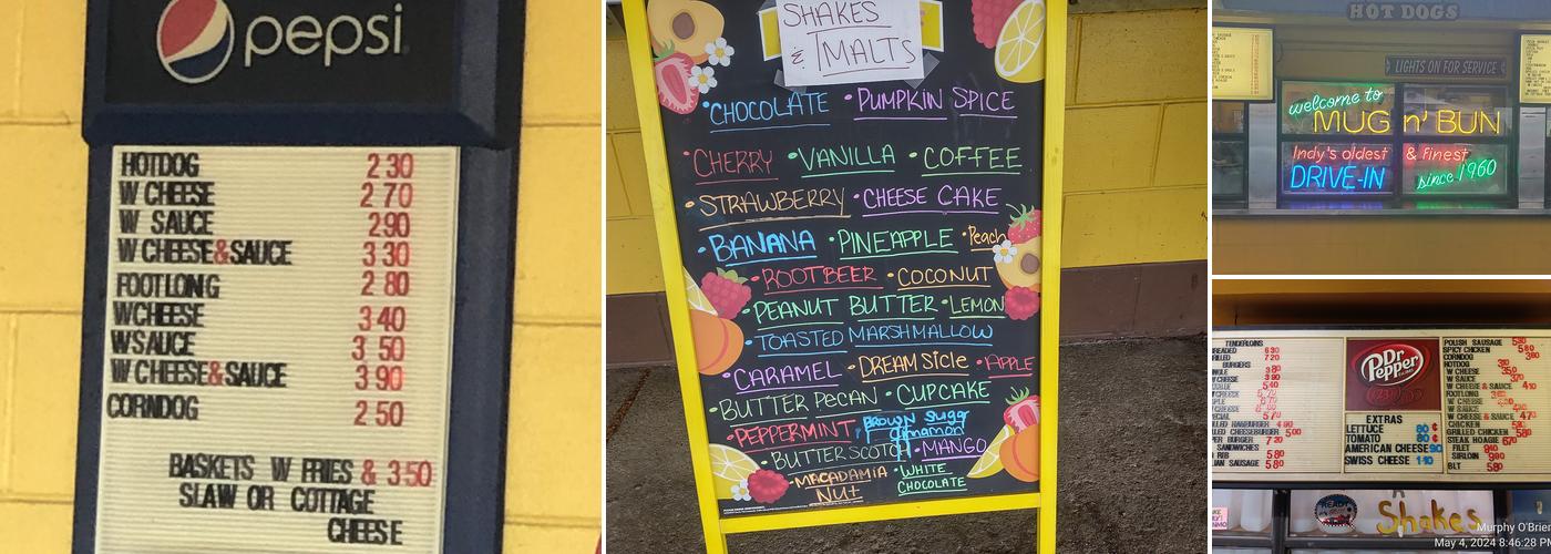 Mug-n-Bun Menu