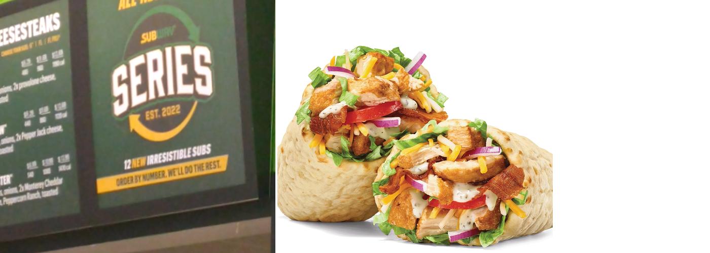 Subway Menu