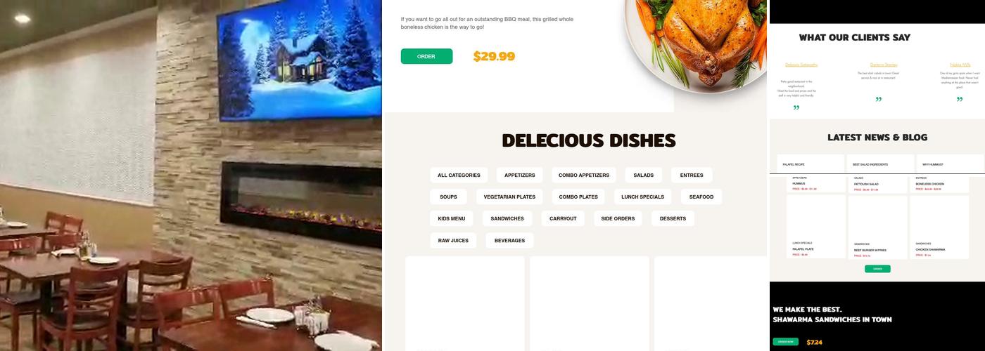 Moonlight Mediterranean Restaurant Menu