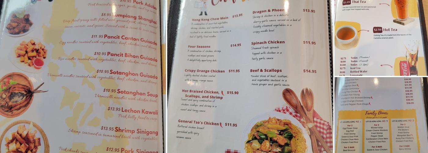 Little Hong Kong Menu