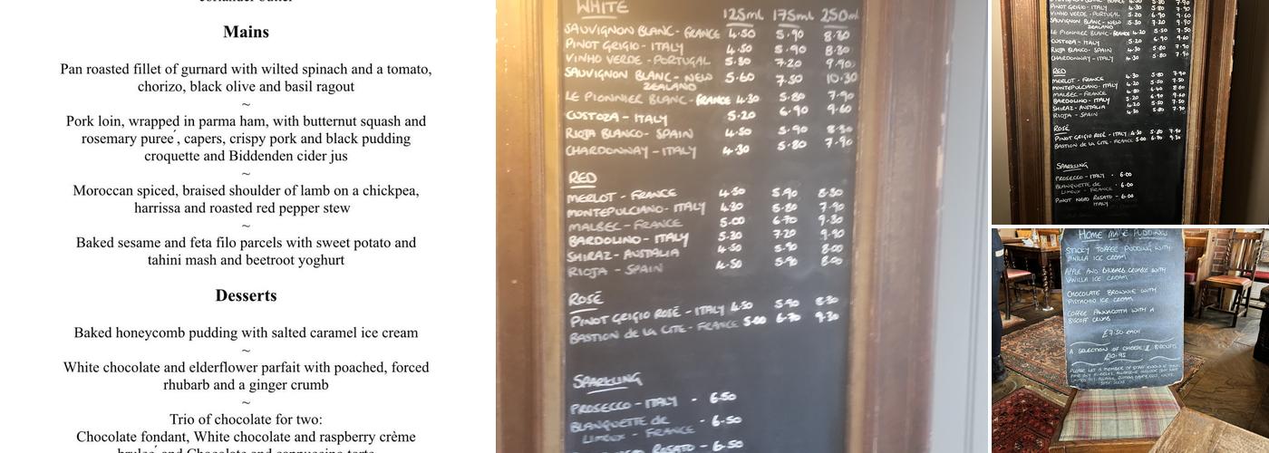 The Three Chimneys Menu