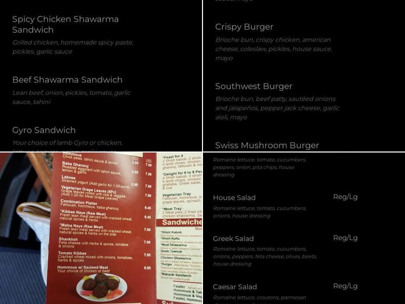 Taza Grill Menu