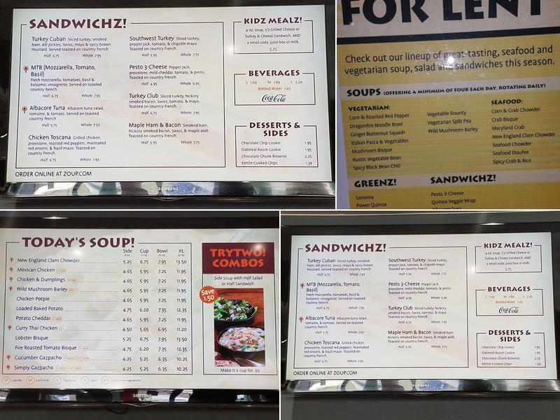 Z!Eats (Formerly Zoup!) Menu