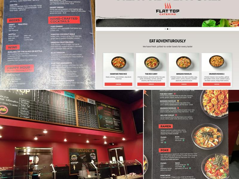 Flat Top Grill Menu