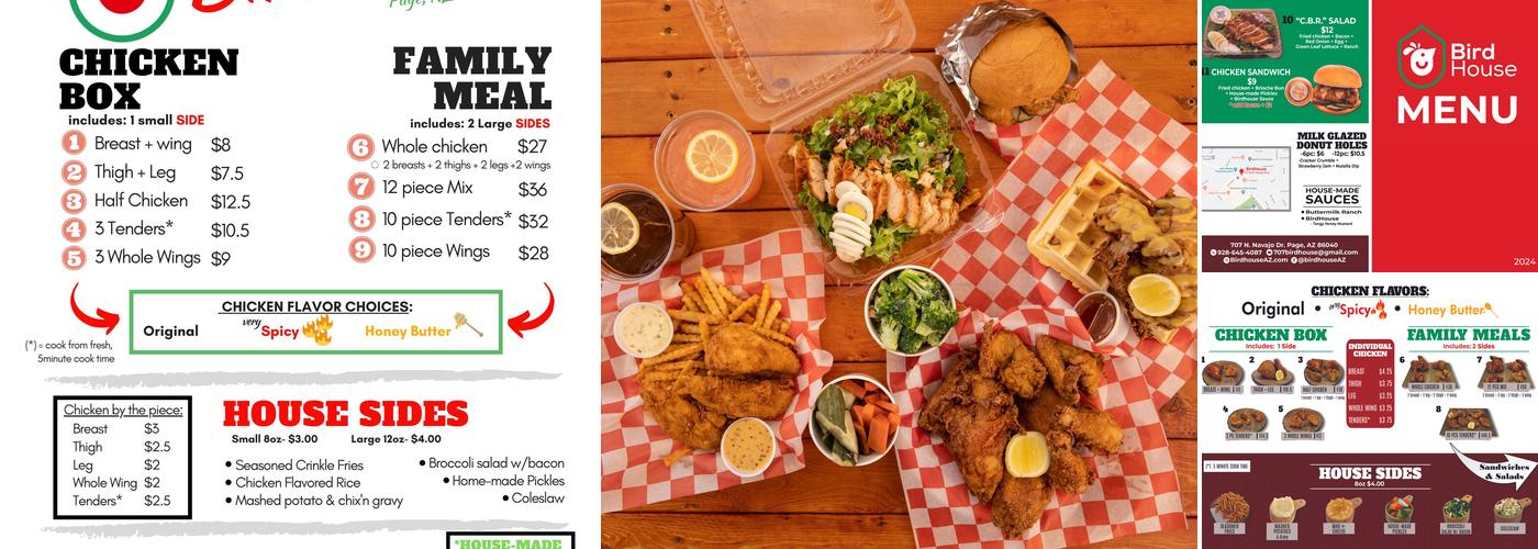 BirdHouse Menu