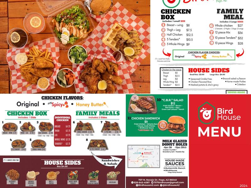 BirdHouse Menu