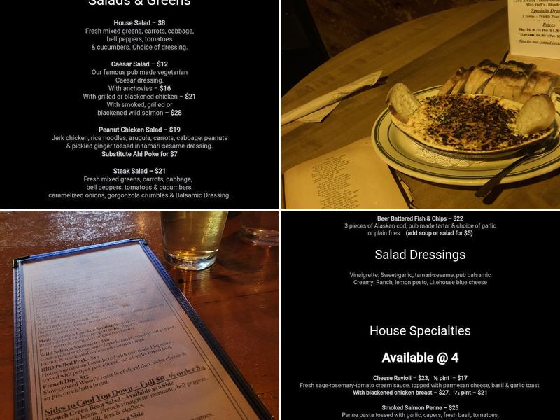 Eichardt's Pub Grill & Coffee Menu