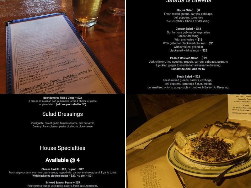 Eichardt's Pub Grill & Coffee Menu