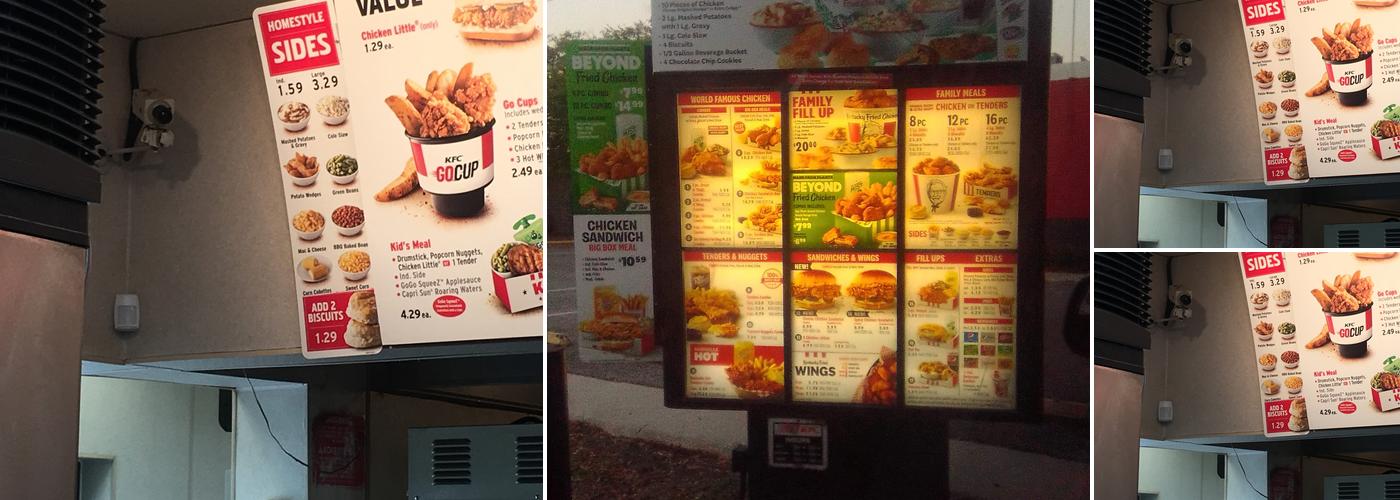 KFC Menu