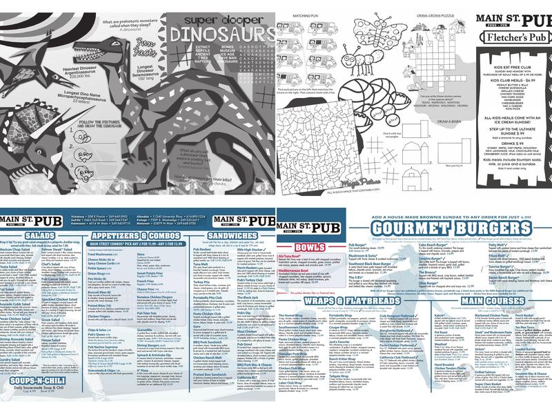 Main St Pub of Vicksburg Menu