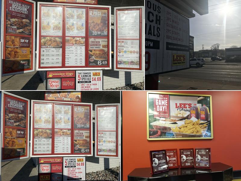 Lee's Famous Recipe Chicken Menu