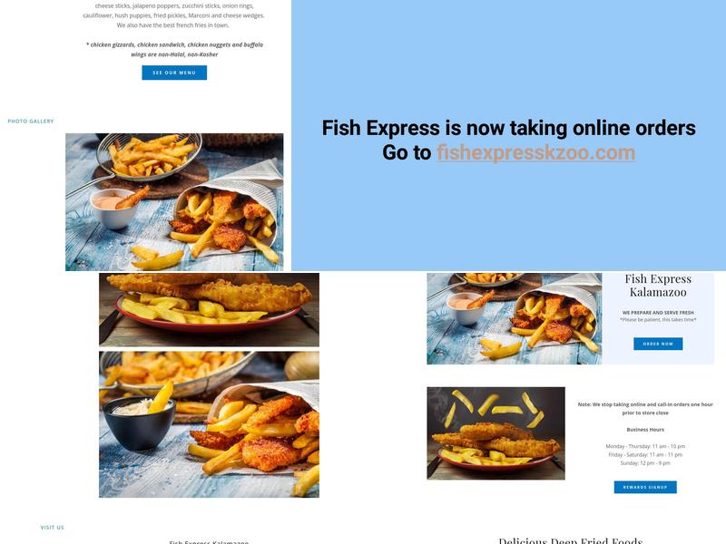 Fish Express Menu