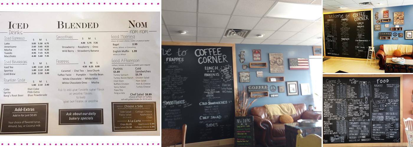 Coffee Corner Menu