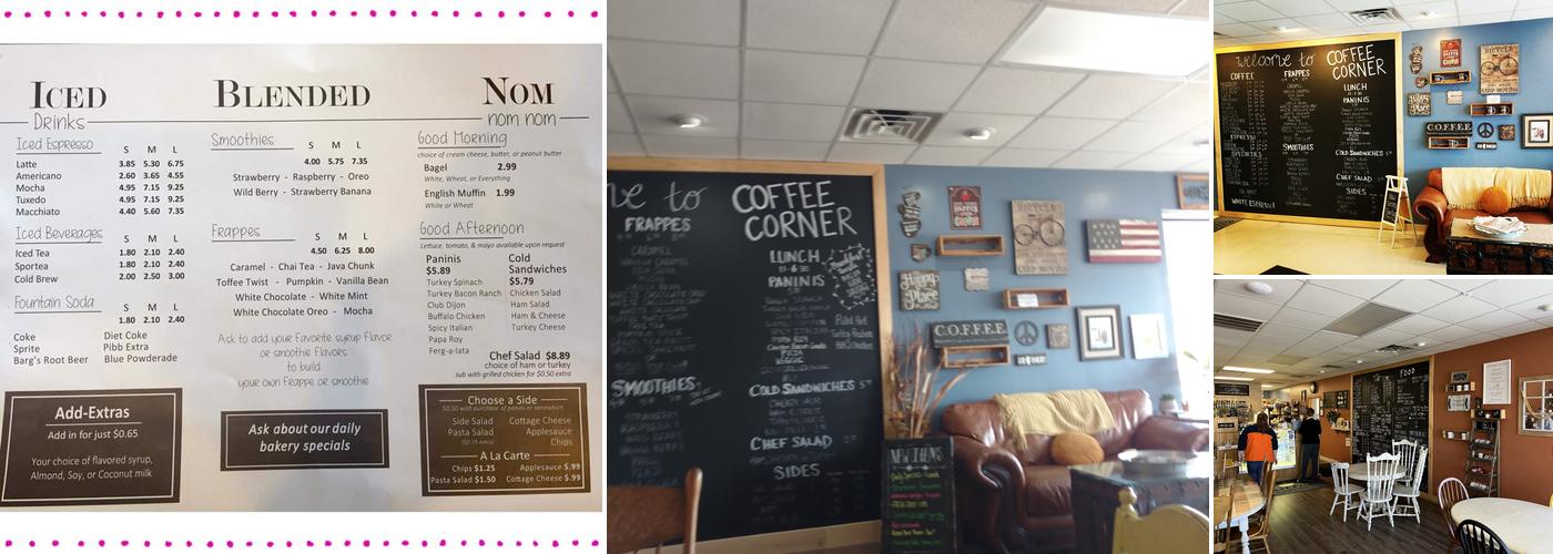 Coffee Corner Menu