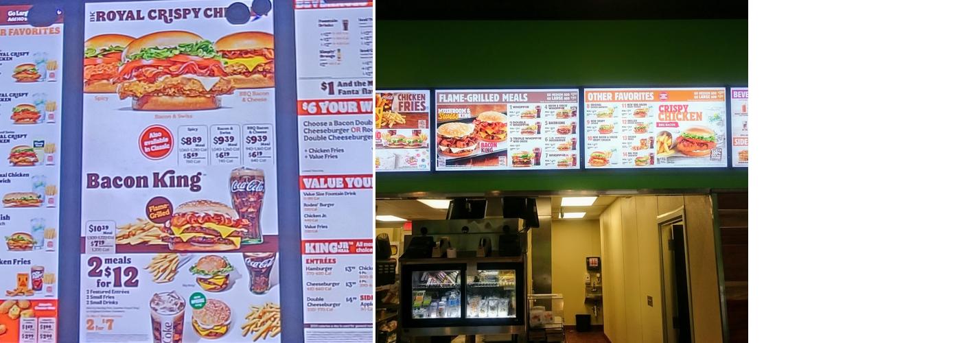 Burger King Menu