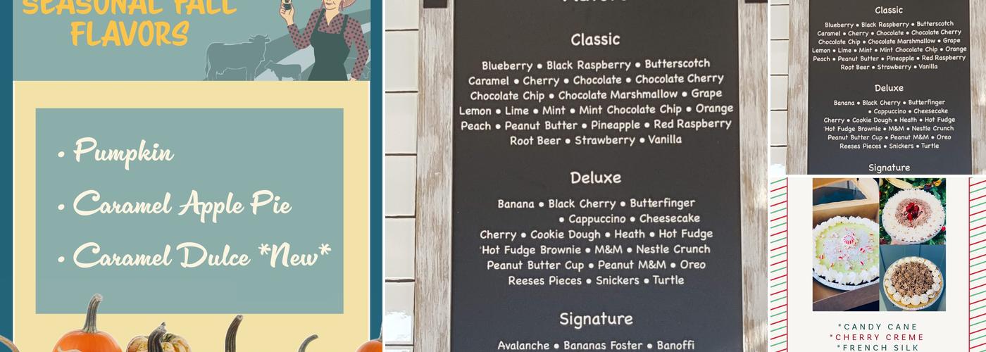 Country Style Ice Cream & Coffee Menu