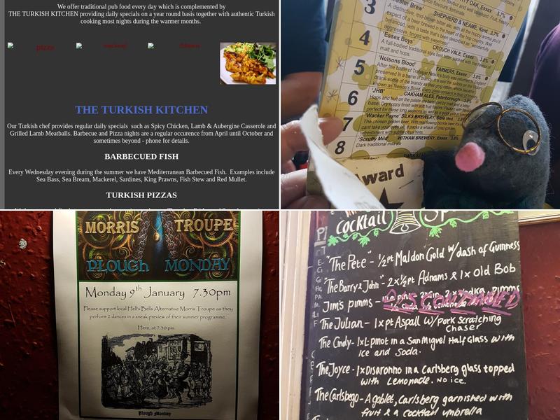 The Bell Inn, Castle Hedingham Menu