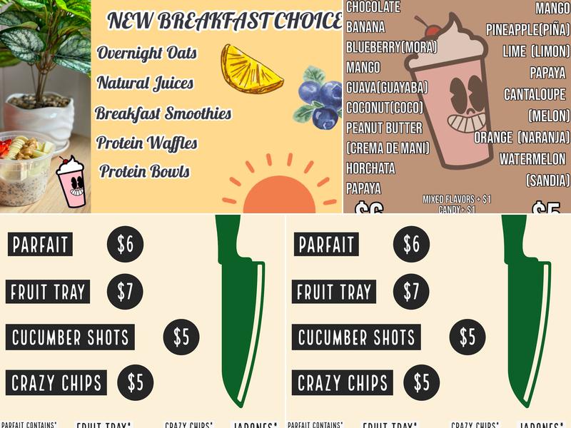 Monchis Menu