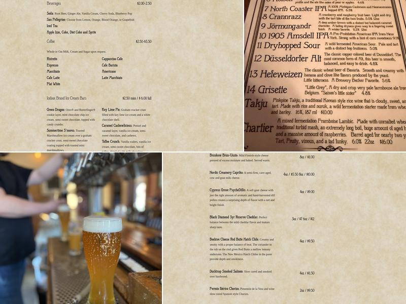 Brewery Becker Menu