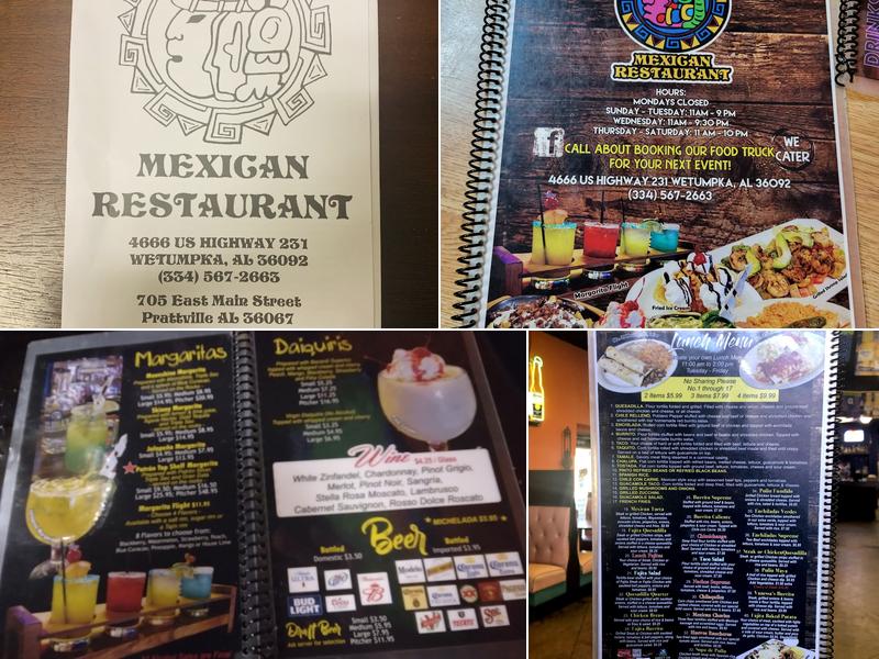 Los Maya’s Menu
