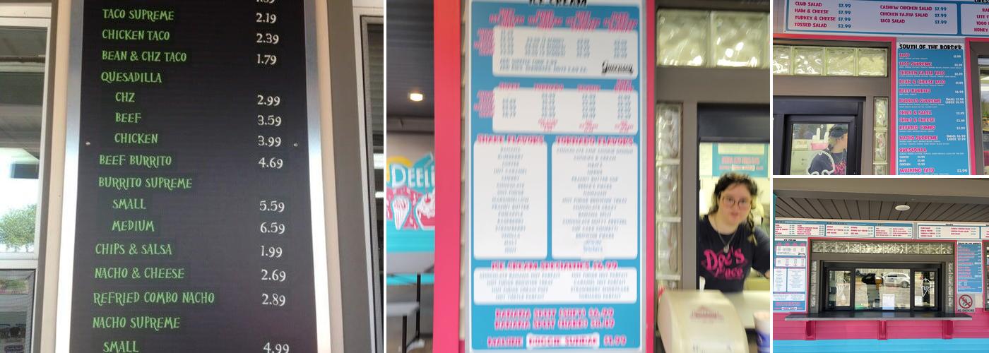 Dee's Place Menu