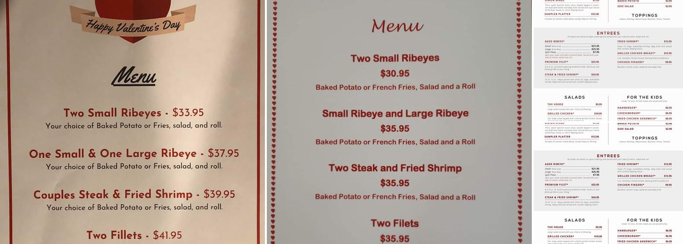The Pub Menu