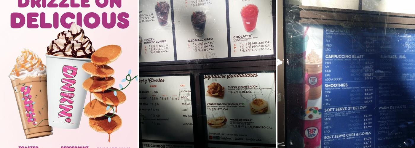 Dunkin' Menu