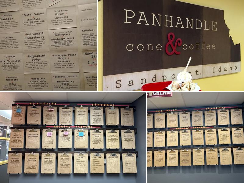 Panhandle Cone & Coffee Menu