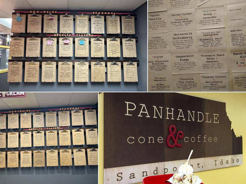 Panhandle Cone & Coffee Menu