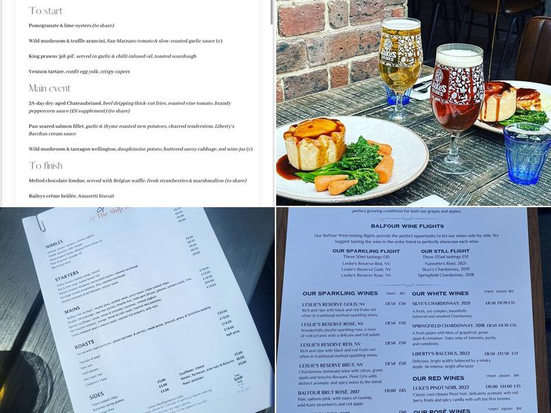 The Ship Inn Menu