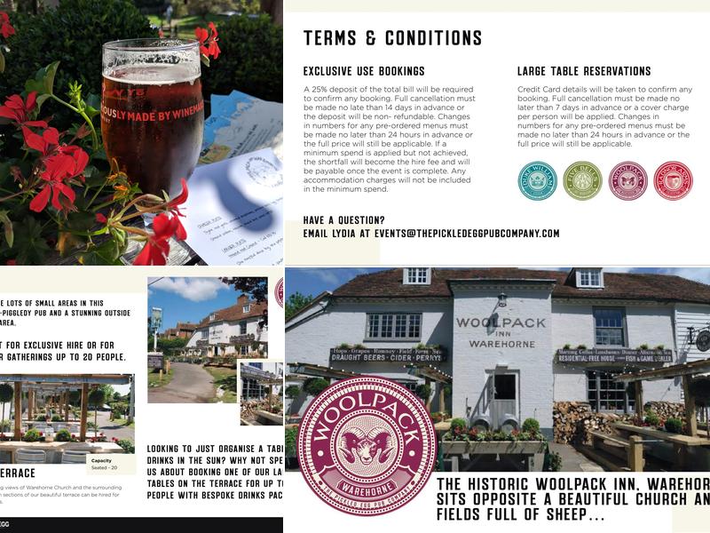 The Woolpack Inn Warehorne Menu